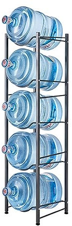 KUANGGE Organizador de Almacenamiento de Botellas de Agua, Soporte para Jarra de Agua de 5 galones, Soporte para Jarra de Agua de Acero al Carbono Resistente, Soporte para Jarra de Enfriador de Agua