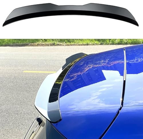 LXWUVIDD Spoiler für Opel Adam Hatchback 2012 2013 2014 2015 2016 2017 2018 2019, Auto Heckspoiler Spoiler Robust Langlebig Verformt Sich Nicht Leicht Auto Tuning Styling Zubehör,Matt Black