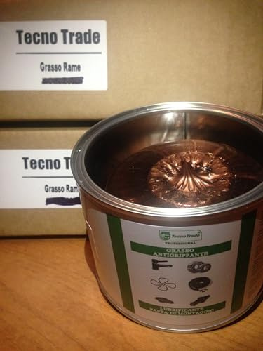 Grasso Antigrippante al Rame per Freni, Pasta di Montaggio, TecnoTrade barattolo da 500ml