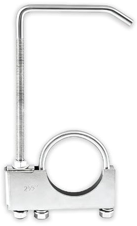 2.5 Inch Universal Clamp On Exhaust Hanger, Heavy Duty Exhaust Clamp Rear Muffler Hanger Universal Exhaust Hangers Exhaust System Hanger for 2.5 Car Truck Exhaust Pipe