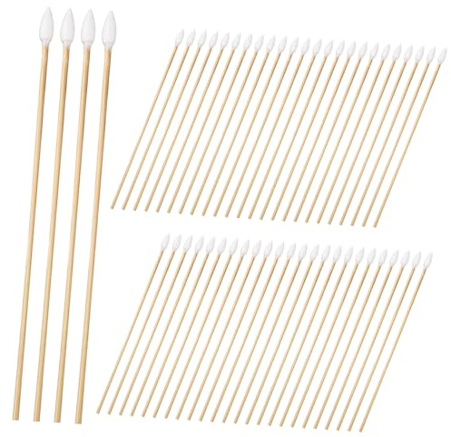 HONITANO 500 pièces Coton Tiges à Pointe Fine pour Nettoyage Oreilles et Maquillage Coton Doux pour Épurateur Peau Visage et Nettoyage de Précision