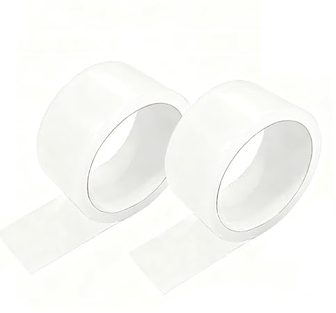 Moling 2 Rollos Cinta Baño Selladora,Transparente Cinta de Sellado Impermeable Autoadhesivas,para Coche,Bañera,Puerta,Ventana,Fregadero de Cocina,5cm x 20m