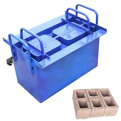 YZRDCXM Brick Making Machine,Manual Hollow Soil Block Forming Machine,Concrete Blocks Brick Mold Machine, Vibration Frequency 212 Times/Min, 45s Fast Forming, 30 Bricks/Hour