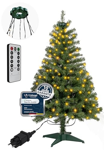 Weihnachtsbaum mit Beleuchtung 120 cm - Praktisch, Preiswert, Festlich - Mehr Lichtzauber zur Weihnachtszeit mit künstlichem Weihnachtsbaum, Tannenbaum künstlich – 10 Jahre Garantie aus 4smile