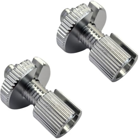 cyclingcolors 2x Schrauben Einstellschraube Gaszug Bowdenzug Seilzug M8 Handhebel Stellschraube Moped Motorrad Fahrrad, silber