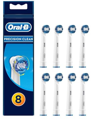 Oral-B Precision Clean Aufsteckbürsten für elektrische Zahnbürste, 8 Stück