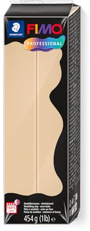 STAEDTLER FIMO professional 8041 – Champagner, 454 g | Ofenhärtend, feste Konsistenz, hohe Formstabilität – filigrane Arbeiten – Art.-Nr. 8041-02