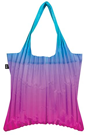 LOQI Pleated Rainbow Blue Bag