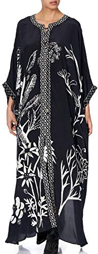 L-Peach Women Boho Long Maxi Kaftan Roomy Loungewear Oversized Beach Dress Cover Ups Robes C Black