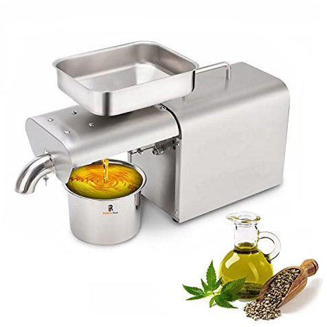 Pressa per olio automatica, estrattore di olio in acciaio inossidabile Estrattore di olio biologico per uso domestico Pressa per olio commerciale per arachidi Noci Olive di sesamo