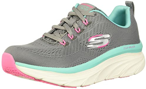 Skechers D'Lux Walker - Fresh Finesse 149368-GMLT, Womens Sneakers,Sports Shoes, Grey, 39 EU