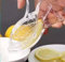 Generico Presse-citron manuel, presse-agrumes en acrylique transparent portable, facile à nettoyer, ustensiles de cuisine et restaurant (Fish)