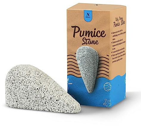 NIMXY Pumice Stone for Feet and Hands 1 Pc – Feet Hard Skin Remover – Foot Scrubber for Dead Skin Removal – Natural Foot File and Callus Remover for Skin Exfoliation (Grey)