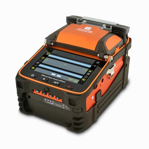 SUWOLF 5LCD 6 Motori Saldatrice Fibra Ottica Alta Precisione FTTH Giuntatrice Fibra ottica/Allineamento Del Nucleo Optic Fiber Fusion Splicer per SM MM NZ-DS EDF con Saldatura Auto(FS27)