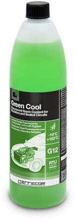 ERRECOM Green Cool, Green Coolant and Antifreeze -10°C/+103°C, Formulation with organic-based OAT inhibitor package, G12, Ready to Use, 1 Litre