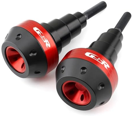 MISKYN Cadre De Protection Contre Les Chutes De Moto, Carénage Coulissant, Protection Anti-Crash, pour Suzuki GSR400 GSR600 GSR750 GSR 600 750 Moteur (Couleur : Red)
