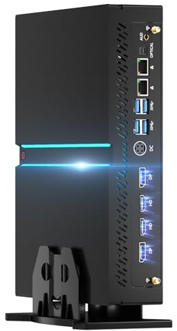 Kinupute Mini PC Gaming, Ordinateur de Bureau i9-14900F 24 Cœurs Jusqu'à 5,8GHz, 32G DDR5, 1T M.2 PCIE4.0 SSD, Windows 11 Pro, GeForce RTX4060 8G, Quatre écrans, 8K@60Hz, Dual LAN, WiFi6E/BT5.3