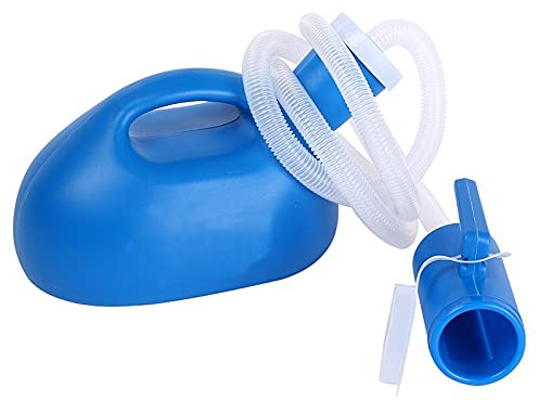 Bouteille urinoir pour pipi, Urinoirs for hommes anti-déversement, 2000 ml, urinoir portable, bassin de lit for bouteille(Blu)