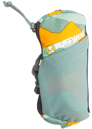RUFFWEAR Stash Pouch Mini, Compact, Convenient Dog Poo Bag Storing And Dispensing System, Secures Full Pet Poo Bags, Small Lightweight Hands Free Dog Walking Bag, Spring Mountains, 12 x 5.7cm
