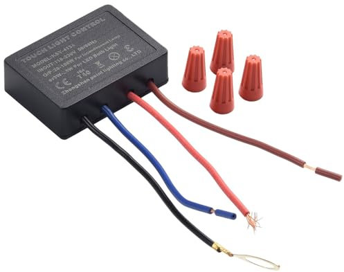 YdseozOA Interruttore a contatto a 2 pezzi per lampade da tavolo, dimmer a 4 vie, interruttore per lampade da tavolo, lampade da terra, lampade da parete e lampade decorative