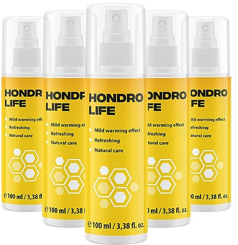 Hondrolife Spray - Composición sofisticada - para jóvenes y mayores - 100 ml por botella 5x