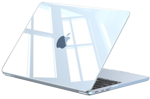 EooCoo für MacBook Air M5 15 Zoll Hülle M4 M3 M2 2026-2023 Himmelblau Case | Transparente Dünne Hartschale Schutzhülle Kompatibel mit MacBook Air 15 Laptop Snap-on Cover, Einfach Anzubringen