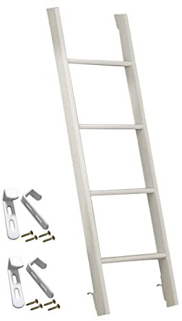 GAOXIONG Scala per Letto a Castello, scaletta per Letto Singolo, Scala per Letto a Castello in Metallo con Gancio, Scala a Castello sospesa per Camper, per casa, Letto per Figlia, Scuola, dormitorio,