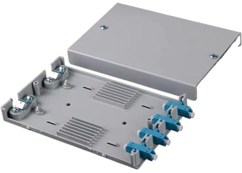 GHZHANG 10PCS Optical cable terminal box 4-port optical fiber terminal box fused fiber box junction box tail fiber box(4Core LC SM)