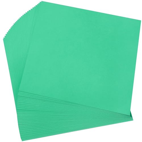 30 ark julgrön kartong - 30 x 30 cm tungt papper 230 g/85 lb kvalitetsomslag, perfekt för julhantverk, scrapbooking, festdekorationer UAP05GR030