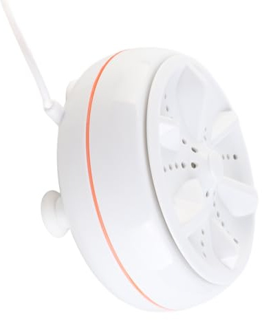 SIXRUN Lavatrice Portatile a Turbina Ad Ultrasuoni Piccola Lavatrice con Spegnimento Automatico da 27 W per Vestiti Capacità 6 Kg