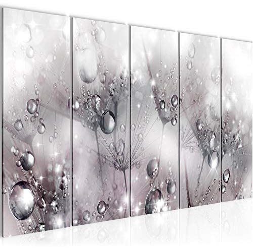 Runa Art Bild Pusteblume Wandbilder auf Vlies Leinwand 5 Teilig Wanddekoration Wohnzimmer Schlafzimmer 020856b