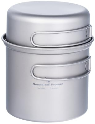 Boundless Voyage Titanskål med hopfällbart handtag för utomhuscamping
