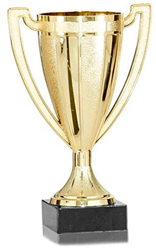 S.B.J - Sportland Pokal gearbeitet in Gold glänzend und matt ca. 12 cm