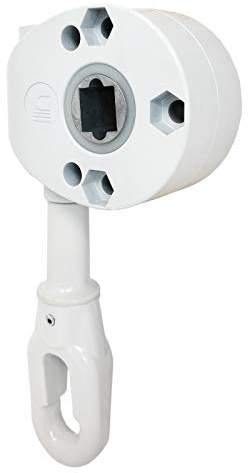 DIWARO.® | Schneckengetriebe für Markisen | 9:1 | Kunststofföse | 13,1mm Innenvierkant | RAL 7035 lichtgrau | Markisengetriebe