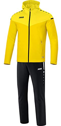 Jako Kinder Präsentationsanzug Champ 2.0 mit Kapuze, Marine/Darkblue/Skyblue, 164, M9620