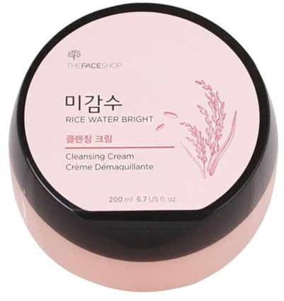 The FACE SHOP RICE Water Bright Cleansing Cream Gesichtsreinigungscreme Make-up-Entfernungscreme 200ml
