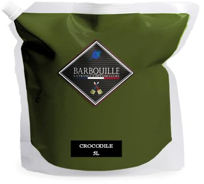 Peinture Vert Acrylique Crocodile - Effet Velours - Peinture Mur, Plafond & Boiserie - Lessivable - Séchage En 30 min - COV A+ - Fabriquée En France - 5 L - BARBOUILLE