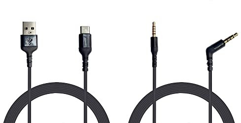 Yaowanguan Arctis Nova Pro GameDAC Gen 2 Kabelset,Ersatz USB-C und 3,5mm Soundkarte zu Kopfhörer Audio Verlängerungskabel für SteelSeries Arctis Nova Pro Wireless-Gaming Headset für mehrere Systeme