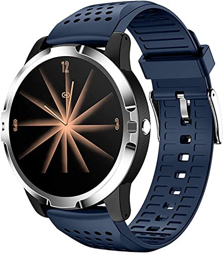 QESTO KNN Smart Watch Blood Pressure, ECG, Heart Rate Monitor Watch Message Man Sports Chronograph Stopwatch Men's Fitness Tracker Women's Watch(B)