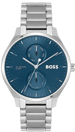 BOSS Multi Zifferblatt Quarz Uhr für Herren Kollektion Tyler mit Edelstahlarmband