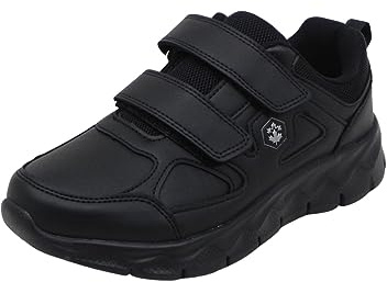 Lumberjack RAM Sneakers Donna Sport Bassa con 2 Velcri Total Black Nero Nero