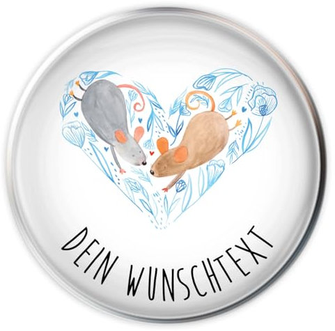Mr. & Mrs. Panda Waschbeckenstöpsel selbst gestalten Mäuse Herz - Personalisierte Geschenke, Abflussstopfen personalisiert, individuell gestaltbar, Liebe, für Immer, Waschbecken Stöpsel, glücklich