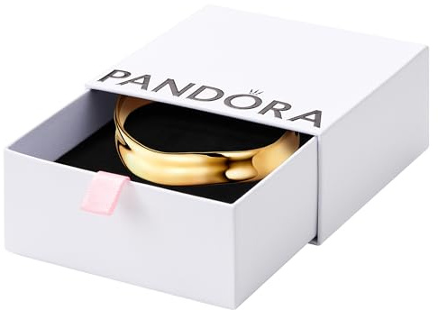 PANDORA Essence Armreif, breit, offen, 14-karätig vergoldet