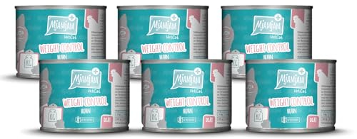 MjAMjAM VetCat - Premium Nassfutter für Katzen - Diät - Weight Control - Huhn, 6er Pack (6 x 200g), getreidefrei