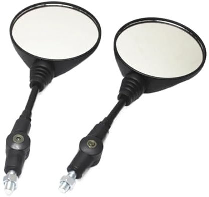 HYPERICIN Lenkerendenspiegel Motorrad Rückspiegel Anti-Fall Klappbare Runde Motorradseite Für YA&MA&HA Für 600R 400 RR RRSP FZ600 TRX850 Trophäe Rückspiegel