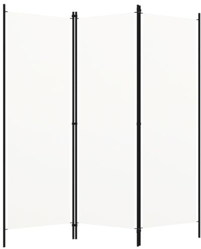 Myheimly 3-TLG. Raumteiler Klappbar Freistehend Trennwand Paravent Umkleide Sichtschutz Spanische Wand Raumtrenner Weiß 150x180 cm
