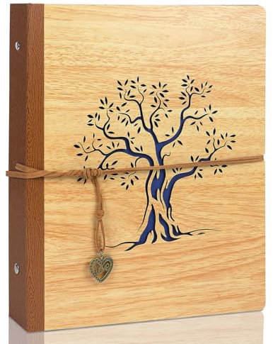 ZEEYUAN 5x7 Small Photo Album Holds 200 Photos Mothers' Day Gift for Mom from Daughter Son Gifts for Grandma/Fathers Gifts for Dad/ 5x7 Family Album Memory Photo Book