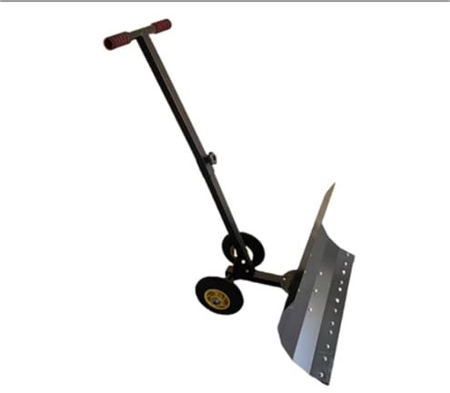 Pala De Nieve para Coche Pala Quitanieves con Ruedas Y Empujador De Nieve con Un Solo Mango, Apta For Esquiar, Barro Y Nieve para Actividades Al Aire Libre