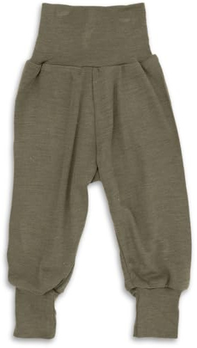 Engel Baby-Hose lang mit Nabelbund, Wolle Seide, Merino Schurwolle