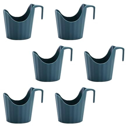 CHILDWEET 6 Pack Anti Scalding Cup Holder with Handle Paper Cup Holder for Hot Drinks Portable Paper Mug Desktop for Coffee Home Office Cafe Use